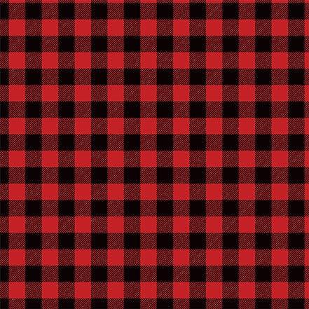 Let's Lumberjack Collection Flannel 12 x 12 Double-Sided Scrapbook Paper by Echo Park Paper - Scrapbook Supply Companies