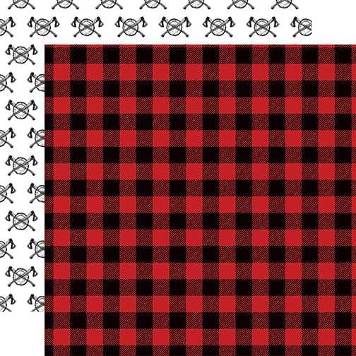 Let's Lumberjack 13-Piece Collection Kit by Echo Park Paper-12 Papers, 1 Sticker - Scrapbook Supply Companies