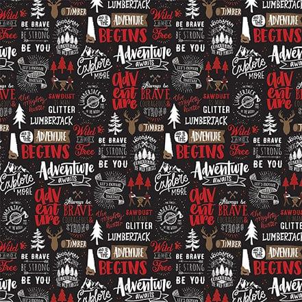 Let's Lumberjack Collection Explore More 12 x 12 Double-Sided Scrapbook Paper by Echo Park Paper - Scrapbook Supply Companies