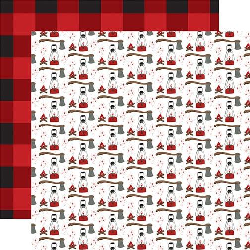 Let's Lumberjack Collection Adventure Awaits 12 x 12 Double-Sided Scrapbook Paper by Echo Park Paper - Scrapbook Supply Companies
