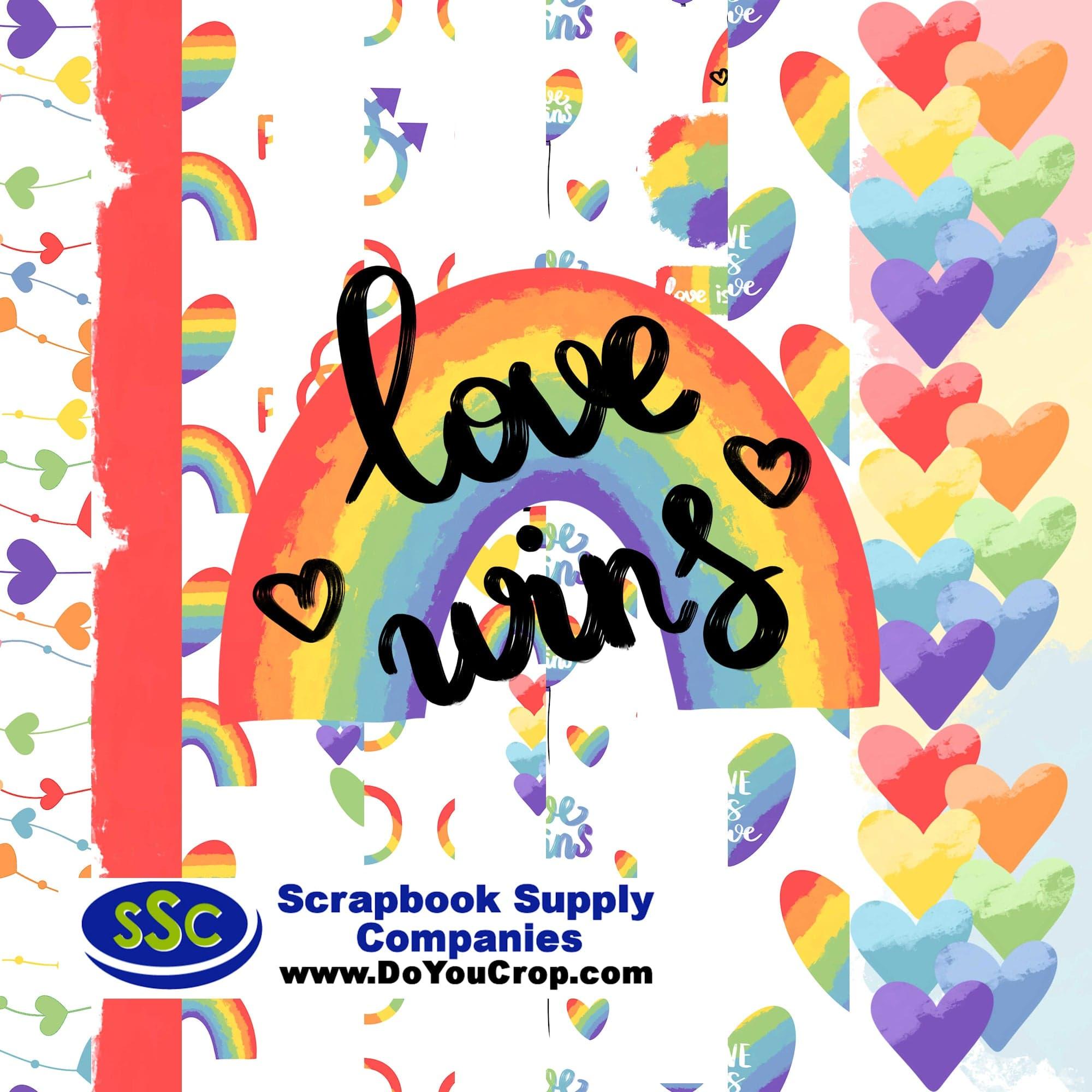 Love Wins 12 x 12 Scrapbook Paper & Embellishment Kit by SSC Designs