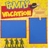 Family Vacation Premade, Hand-Embellished 2 - 12 x 12 Scrapbook Page Premades by SSC Designs - Scrapbook Supply Companies