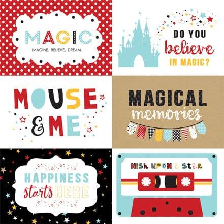 Magical Adventure 2 Collection 6 x 4 Journaling Cards 12 x 12 Scrapbook Paper by Echo Park Paper - Scrapbook Supply Companies