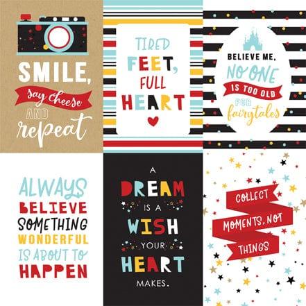 Magical Adventure 2 Collection 4 x 6 Journaling Cards 12 x 12 Scrapbook Paper by Echo Park Paper - Scrapbook Supply Companies
