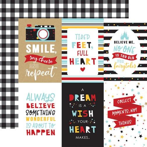 Magical Adventure 2 Collection 4x6 Journaling Cards 12 x 12 Scrapbook Paper by Echo Park Paper