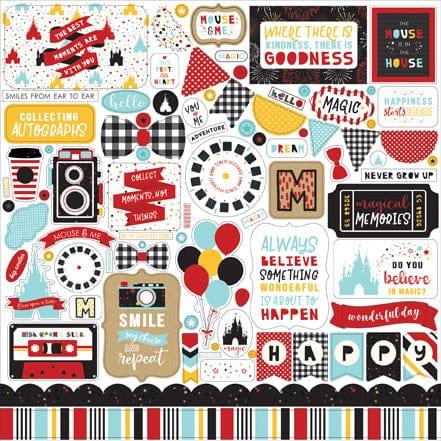 Magical Adventure 2 Collection 12 x 12 Scrapbook Sticker Sheet by Echo Park Paper - Scrapbook Supply Companies