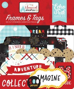 Magical Adventure 2 Collection 5 x 5 Frames & Tags Die Cut Scrapbook Embellishments by Echo Park Paper - Scrapbook Supply Companies