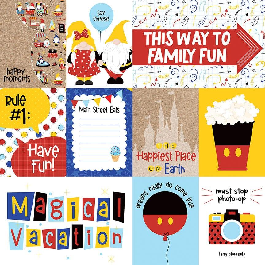 Tulla & Norbert's Magical Vacation Collection Family Fun 12 x 12 Double-Sided Scrapbook Paper by Photo Play Paper - Scrapbook Supply Companies