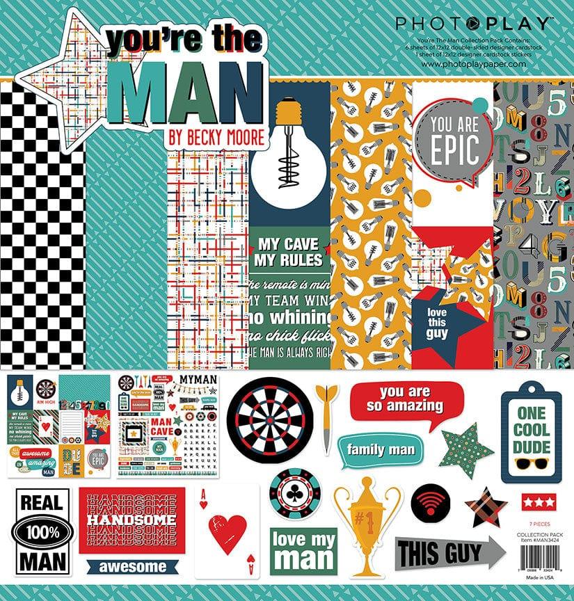 You're The Man Collection 12 x 12 Paper & Sticker Collection Pack by Photo Play Paper - Scrapbook Supply Companies