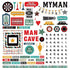 You're The Man Collection 12 x 12 Cardstock Scrapbook Sticker Sheet by Photo Play Paper - Scrapbook Supply Companies