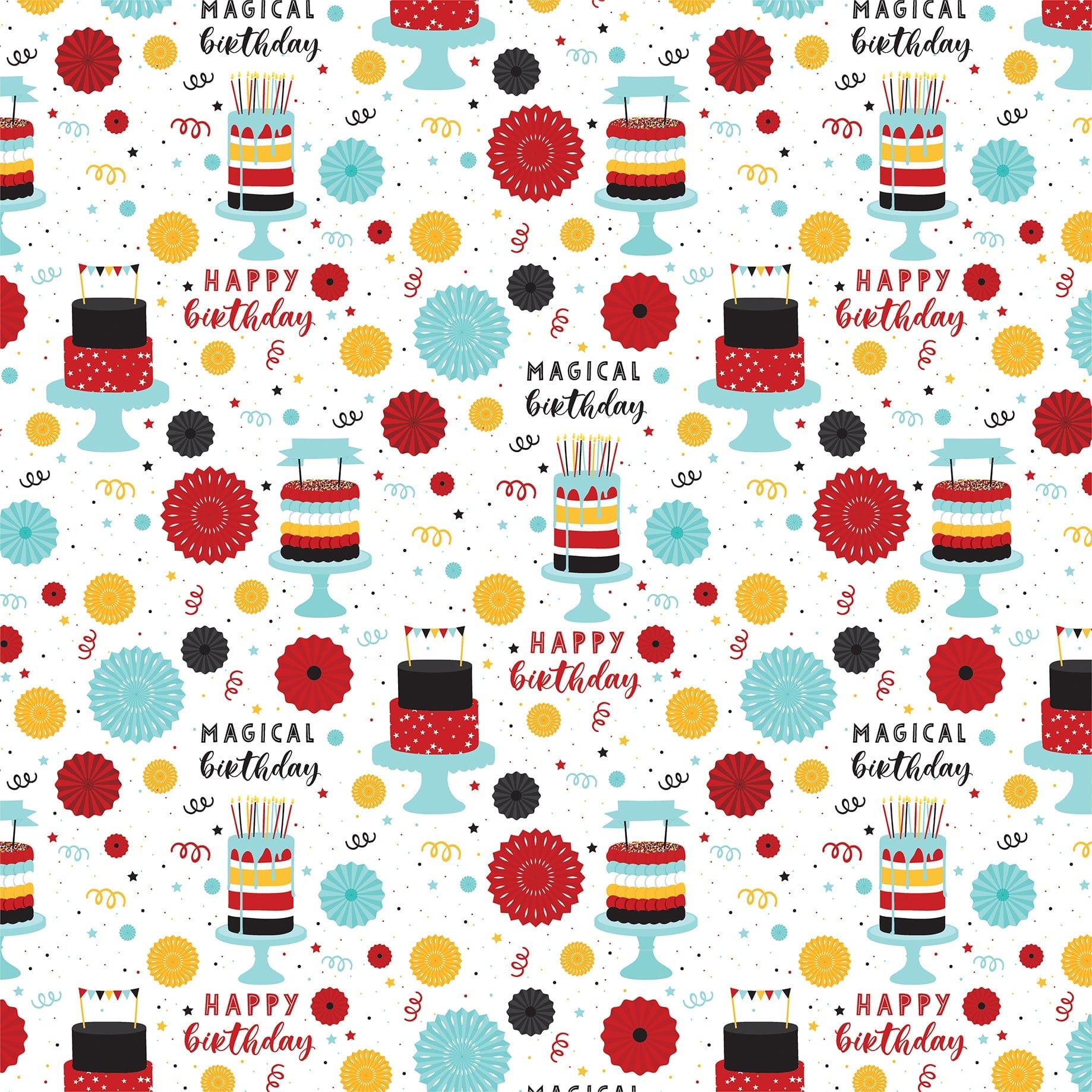 Magical Birthday Boy Collection Make A Wish 12 x 12 Double-Sided Scrapbook Paper by Echo Park Paper - Scrapbook Supply Companies