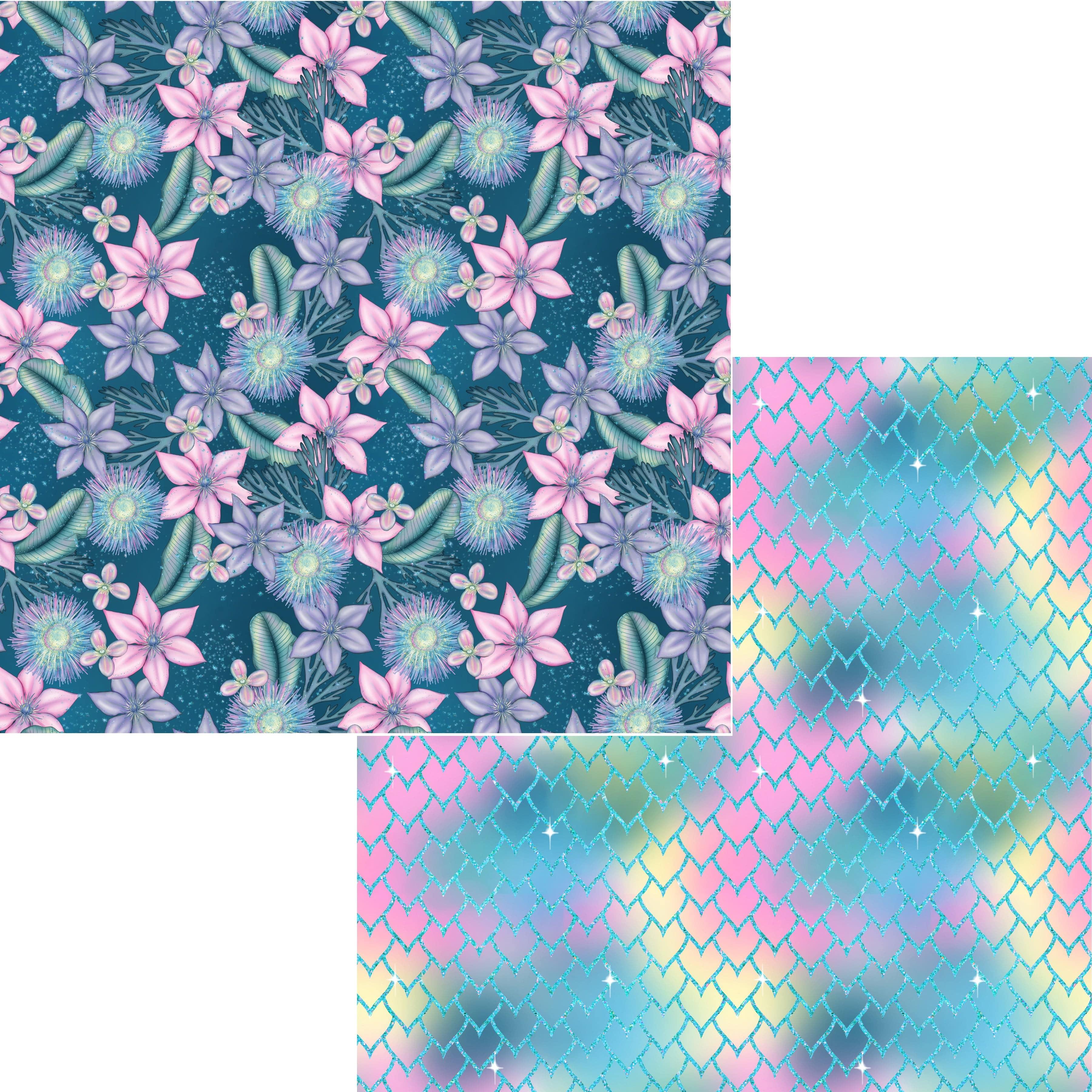 Gaynor Carradice's Mermaids & Seashells Collection 12 x 12 Scrapbook Paper & Ephemera Kit by SSC Designs - Scrapbook Supply Companies