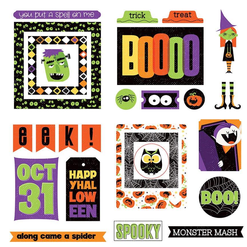 Monster Mash Collection 5 x 5 Die Cut Scrapbook Embellishments by Photo Play Paper - Scrapbook Supply Companies