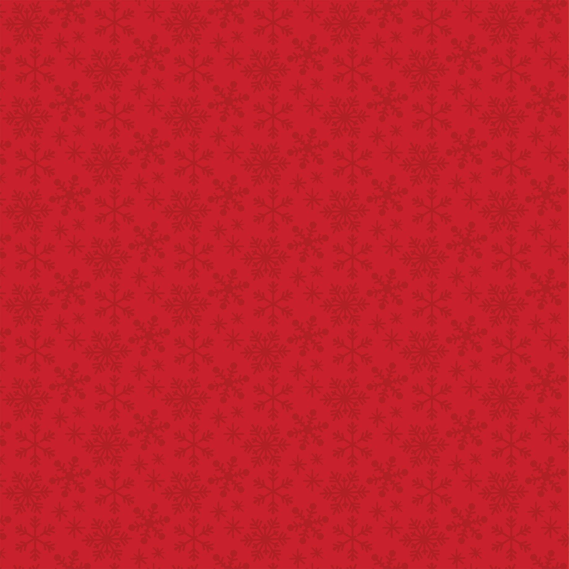 The Magic of Christmas Collection Poinsettias And Pine 12 x 12 Double-Sided Scrapbook Paper by Echo Park Paper - Scrapbook Supply Companies
