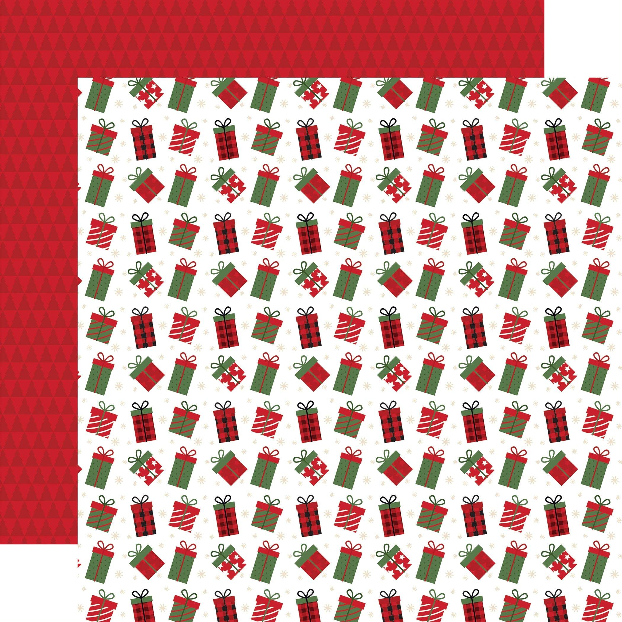 The Magic of Christmas Collection Giving Gifts 12 x 12 Double-Sided Scrapbook Paper by Echo Park Paper - Scrapbook Supply Companies