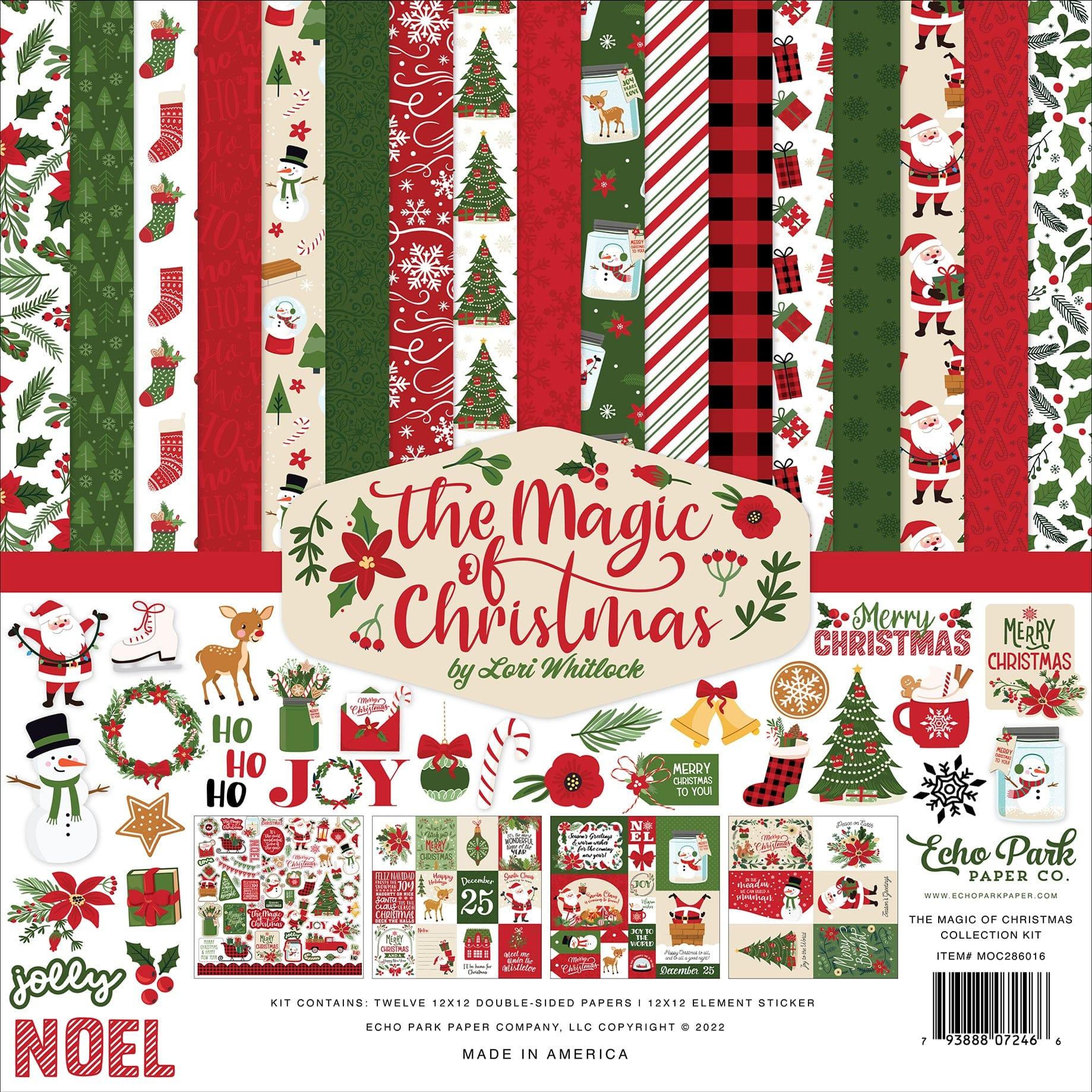 The Magic of Christmas Collection 12 x 12 Scrapbook Paper & Sticker Pack by Echo Park Paper
