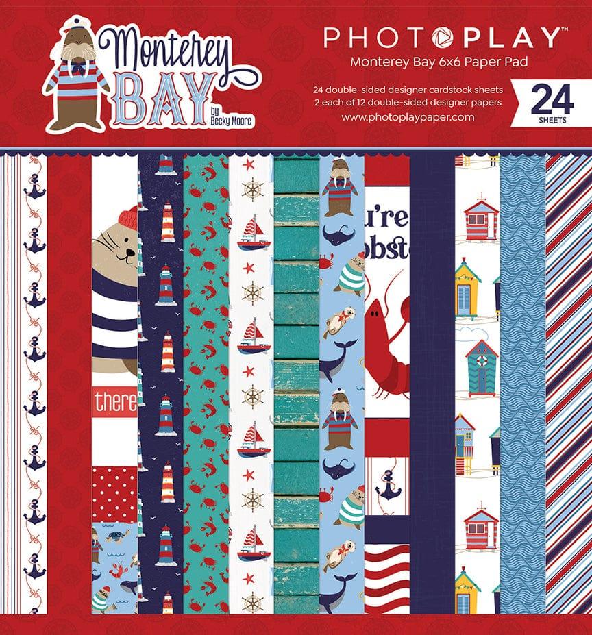 Monterey Bay Collection 6 x 6 Scrapbook Paper Pad by Photo Play Paper (24 Double-Sided Scrapbook Papers) - Scrapbook Supply Companies