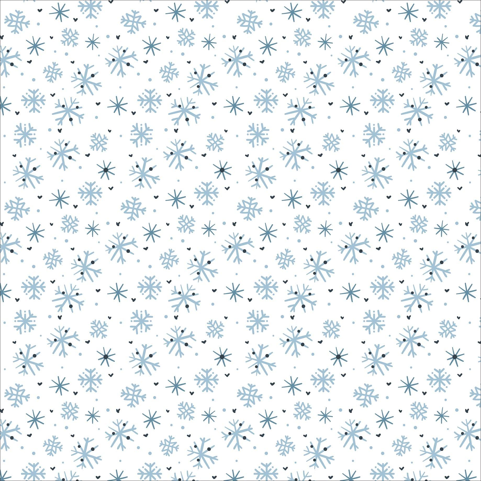 The Magic of Winter Collection Frosted Flowers 12 x 12 Double-Sided Scrapbook Paper by Echo Park Paper - Scrapbook Supply Companies