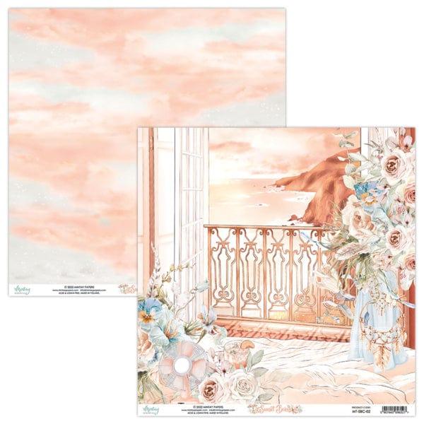 Sunset Beach Collection Balcony 12 x 12 Double-Sided Scrapbook Paper by Mintay Papers