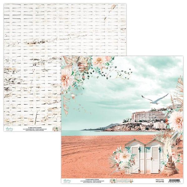 Suntastic Collection Beach Retreat 12 x 12 Double-Sided Scrapbook Paper by Mintay Papers - Scrapbook Supply Companies