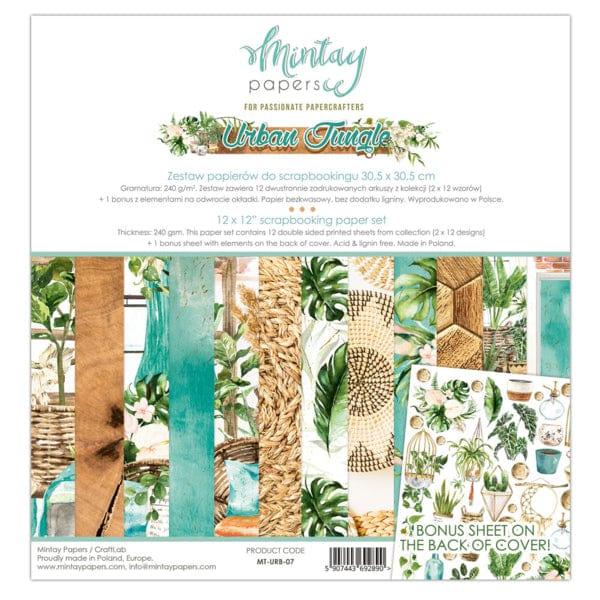 Urban Jungle Collection 12 x 12 Scrapbook Page Kit by Mintay Papers