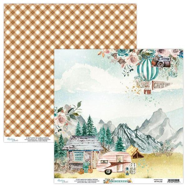 Wilderness Collection Cozy Campsite 12 x 12 Double-Sided Scrapbook Paper by Mintay Papers - Scrapbook Supply Companies