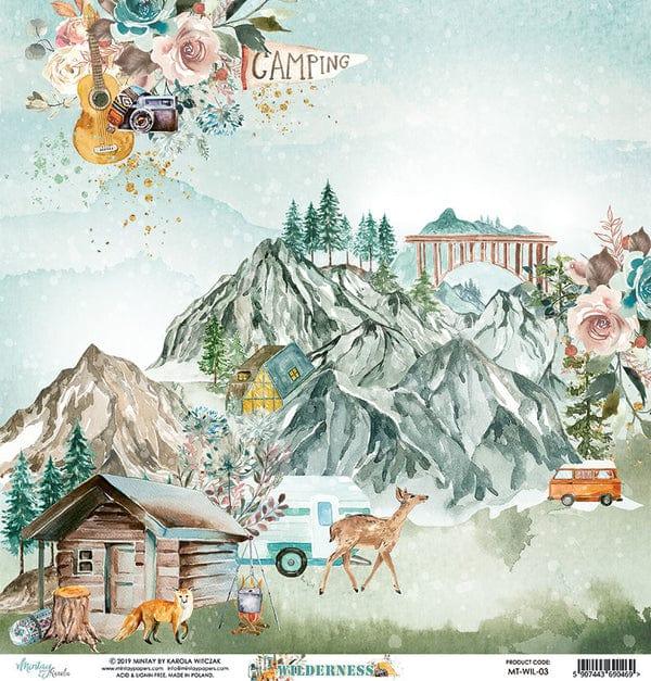 Wilderness Collection Mountain Retreat 12 x 12 Double-Sided Scrapbook Paper by Mintay Papers - Scrapbook Supply Companies