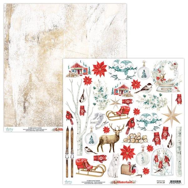 Winterland Collection Winter Elements 12 x 12 Double-Sided Scrapbook Paper by Mintay Papers - Scrapbook Supply Companies
