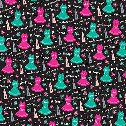 Cheer Collection Go Team 12 x 12 Double-Sided Scrapbook Paper by Echo Park Paper - Scrapbook Supply Companies