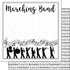 Musical Note Collection Marching Band 12 x 12 Double-Sided Scrapbook Paper By Scrapbook Customs