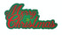 Merry Christmas 3 x 6 Laser Cut Scrapbook Embellishment by SSC Laser Designs