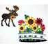 Moose & Sunflowers 6 x 6 Laser Cut Scrapbook Embellishment by SSC Laser Designs