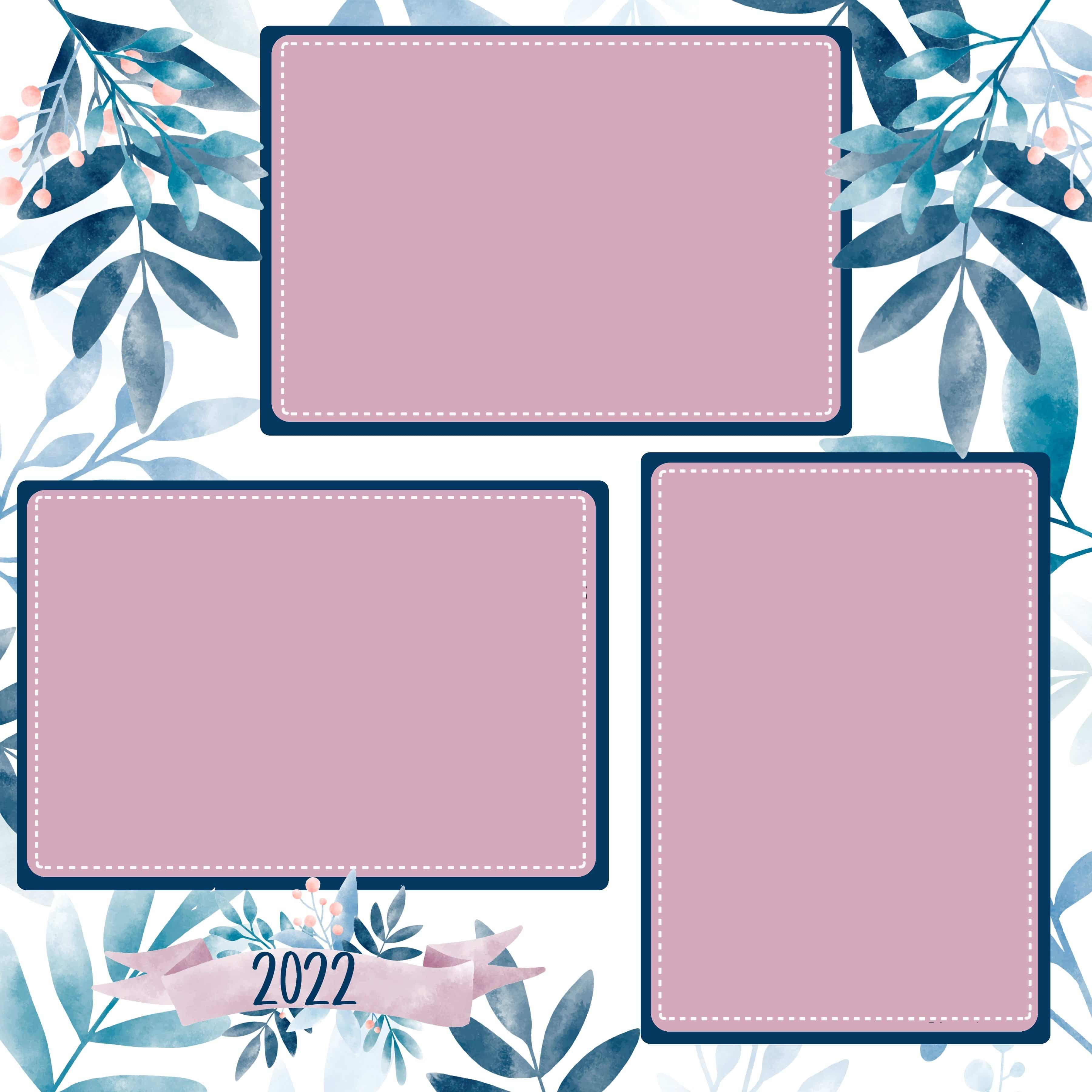 Mother's Day 2022 (2) - 12 x 12 Premade, Printed Scrapbook Pages by SSC Designs - Scrapbook Supply Companies