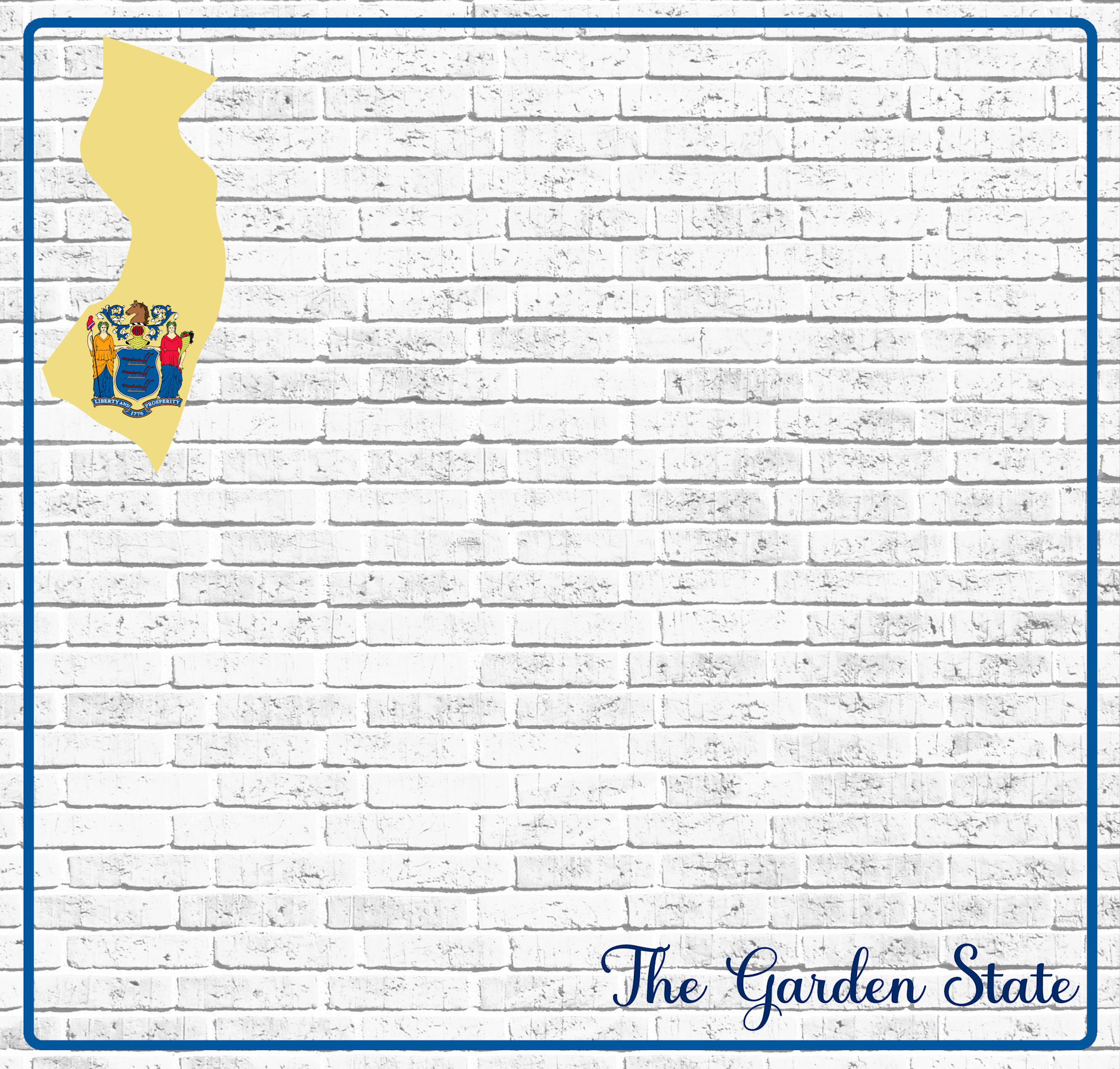 Fifty States Collection New Jersey 12 x 12 Double-Sided Scrapbook Paper by SSC Designs