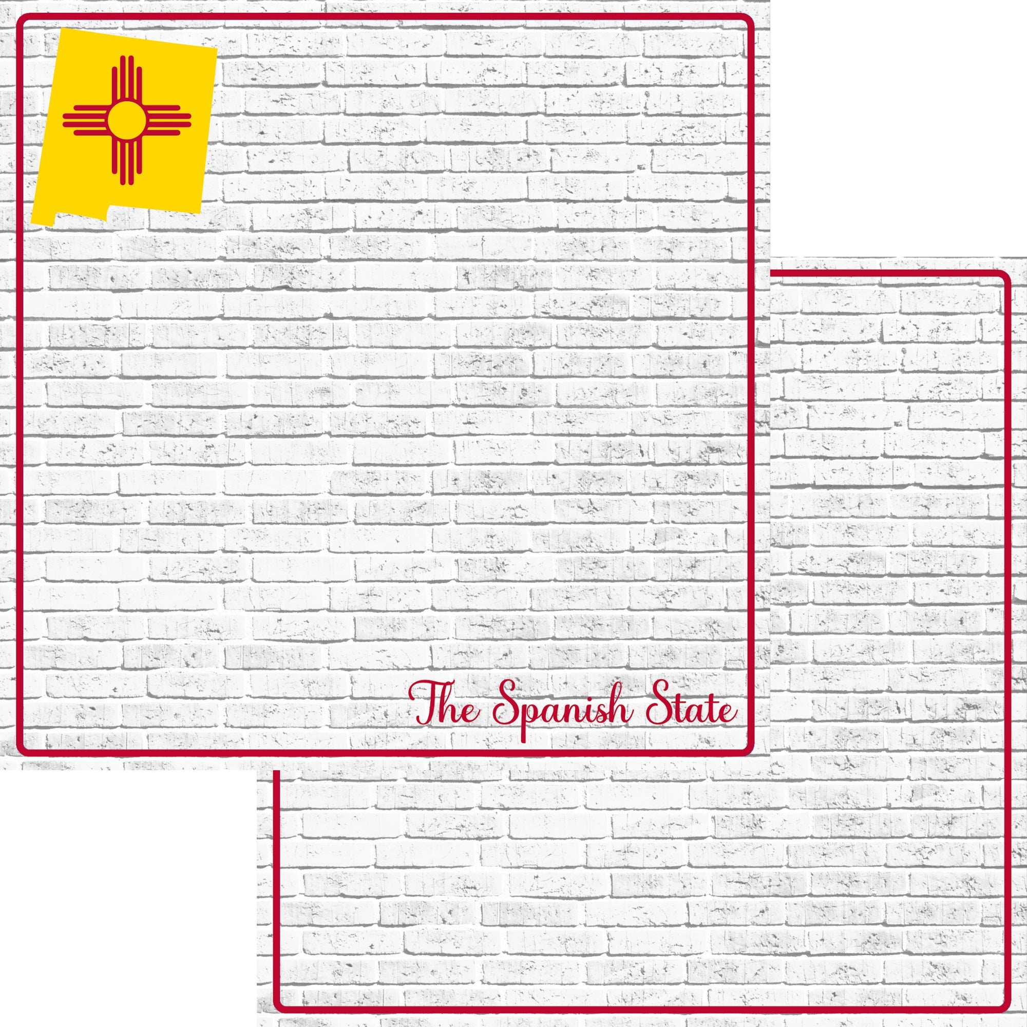 Fifty States Collection New Mexico 12 x 12 Double-Sided Scrapbook Paper by SSC Designs