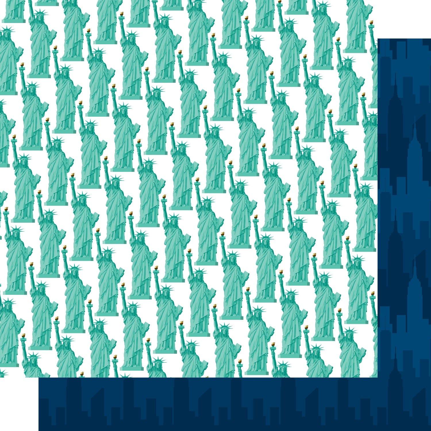 New York Collection Lady Liberty 12 x 12 Double-Sided Scrapbook Paper by SSC Designs