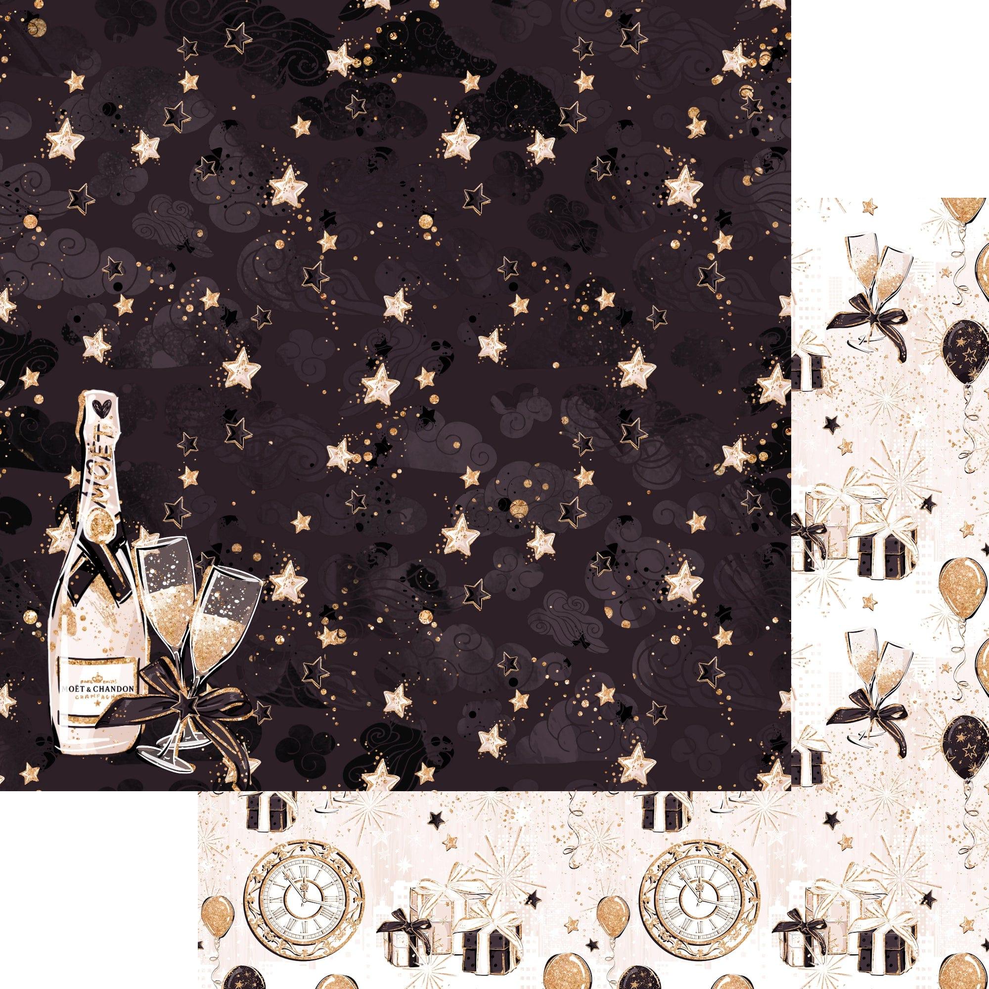 New Year's Eve 2023 Celebration Collection 12 x 12 Scrapbook Paper & Embellishment Kit by SSC Designs - Scrapbook Supply Companies