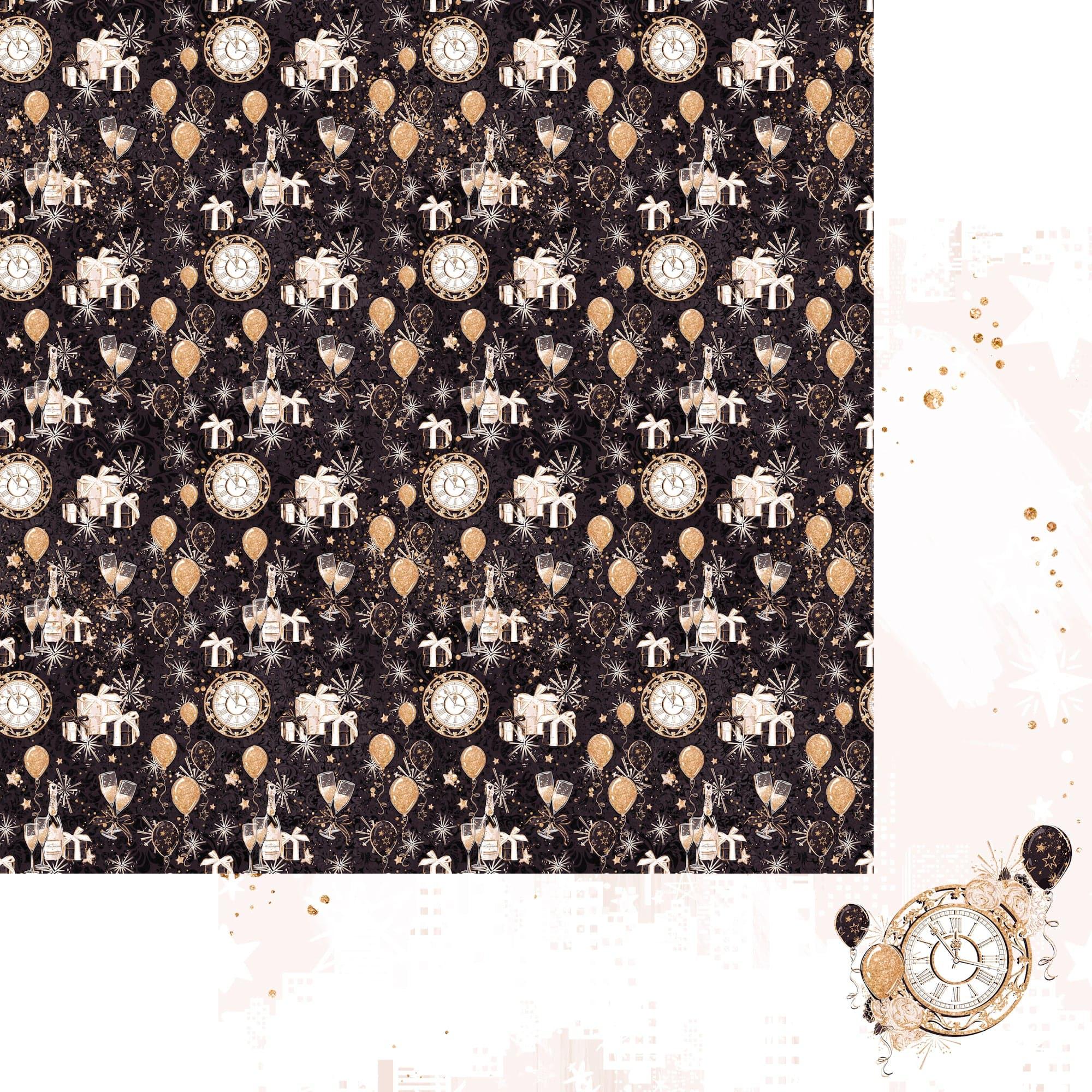 New Year's Eve 2023 Celebration Collection 12 x 12 Scrapbook Paper & Embellishment Kit by SSC Designs - Scrapbook Supply Companies