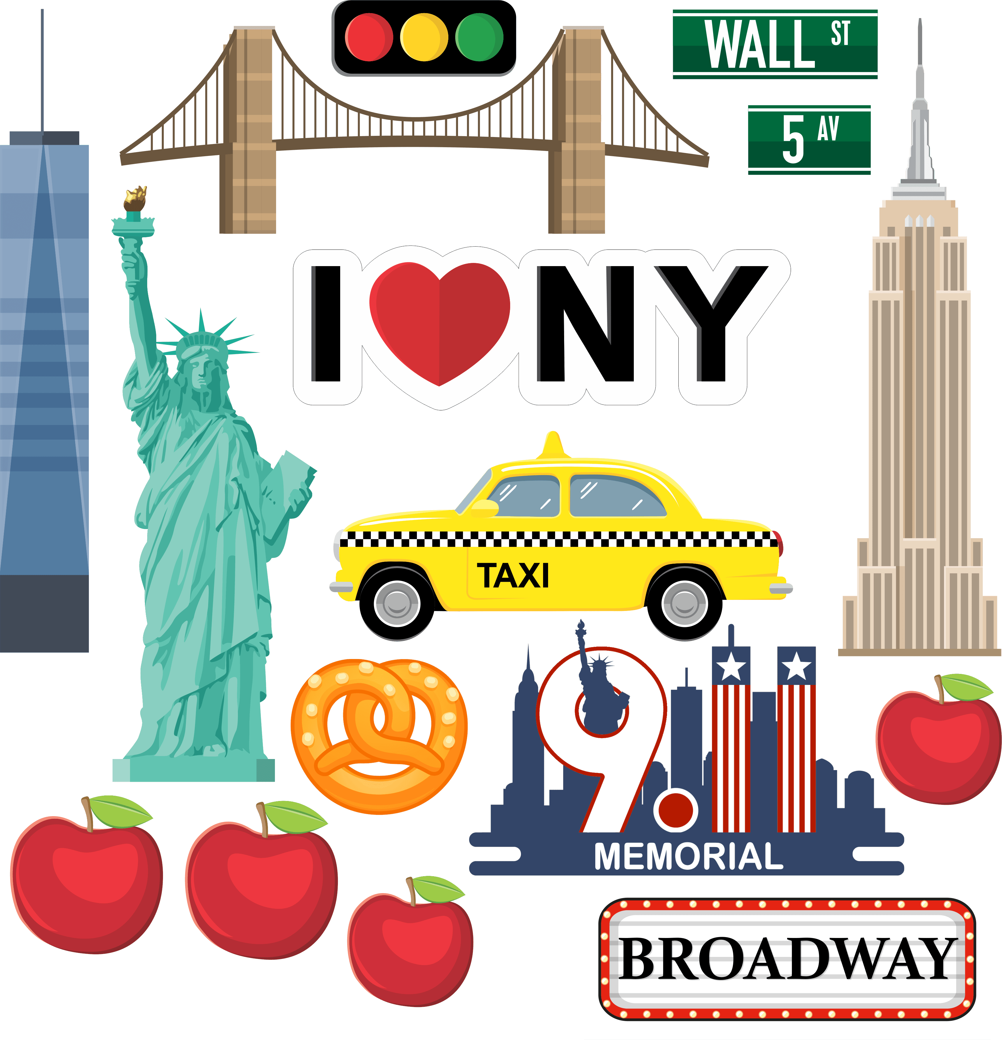  New York 12 x 12 Scrapbook Paper & Embellishment Kit by SSC Designs - Scrapbook Supply Companies
