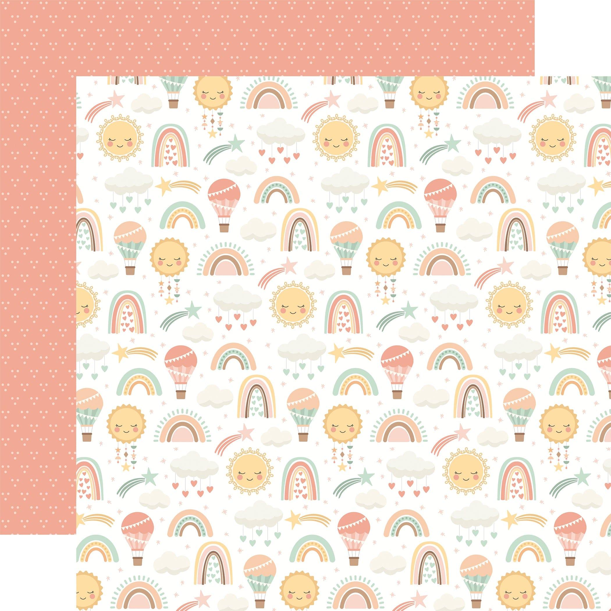 Our Baby Girl Collection Darling And Dreamy 12 x 12 Double-Sided Scrapbook Paper by Echo Park Paper - Scrapbook Supply Companies