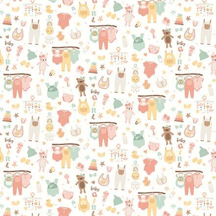 Our Baby Girl Collection Lovable Life 12 x 12 Double-Sided Scrapbook Paper by Echo Park Paper - Scrapbook Supply Companies