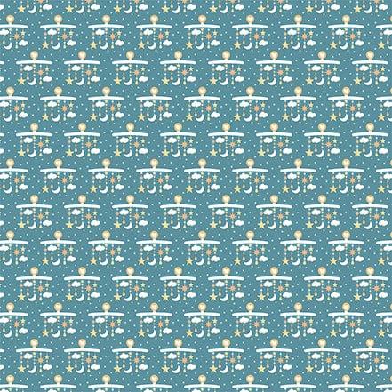 Our Baby Boy Collection Magical Mobiles 12 x 12 Double-Sided Scrapbook Paper by Echo Park Paper - Scrapbook Supply Companies