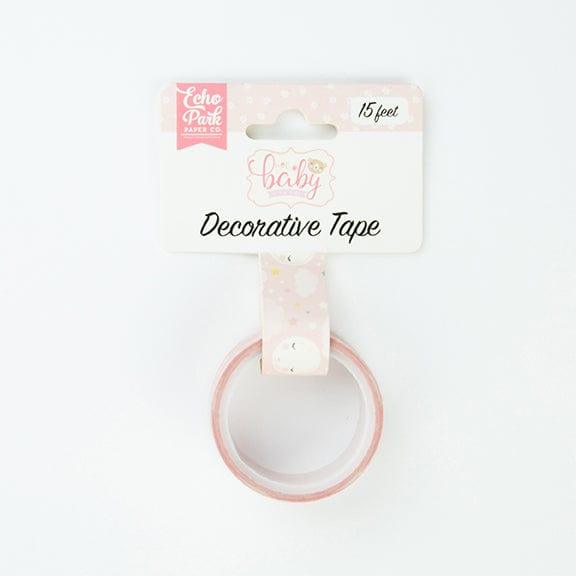 Hello Baby Girl Collection Decorative Tape Sleep Tight by Echo Park Paper - Scrapbook Supply Companies