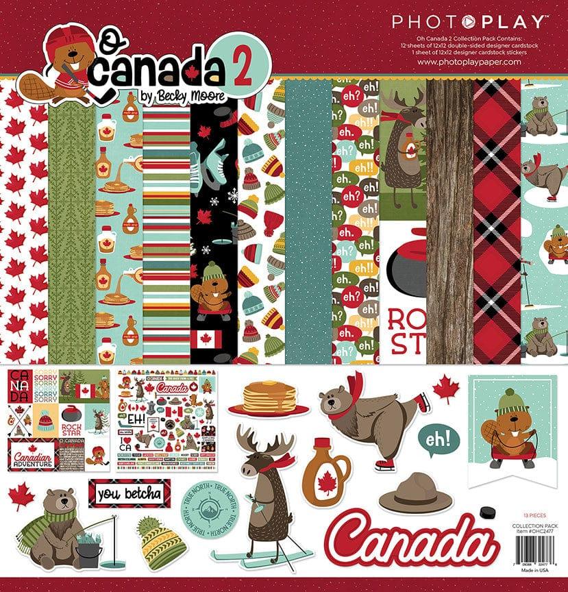 O Canada 2 Collection 12 x 12 Scrapbook Collection Kit by Photo Play Paper - 13 Pieces - Scrapbook Supply Companies