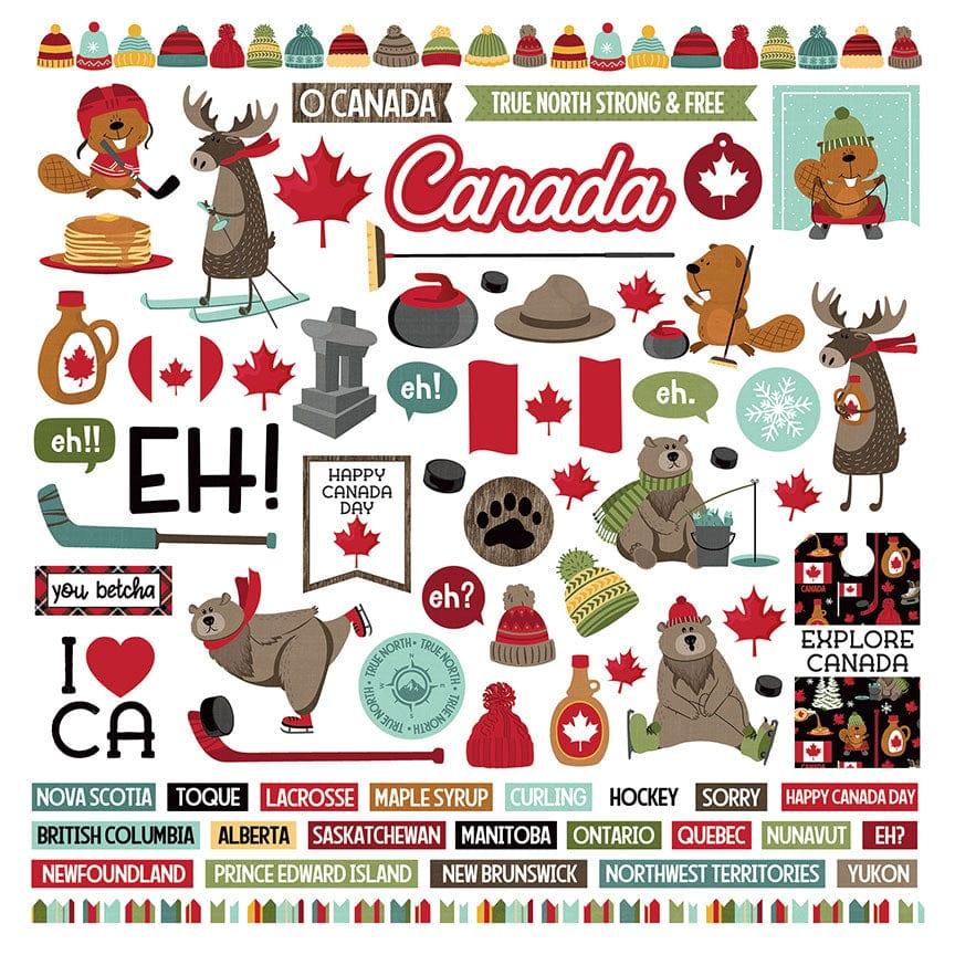 O Canada 2 Collection 12 x 12 Scrapbook Collection Kit by Photo Play Paper - 13 Pieces - Scrapbook Supply Companies