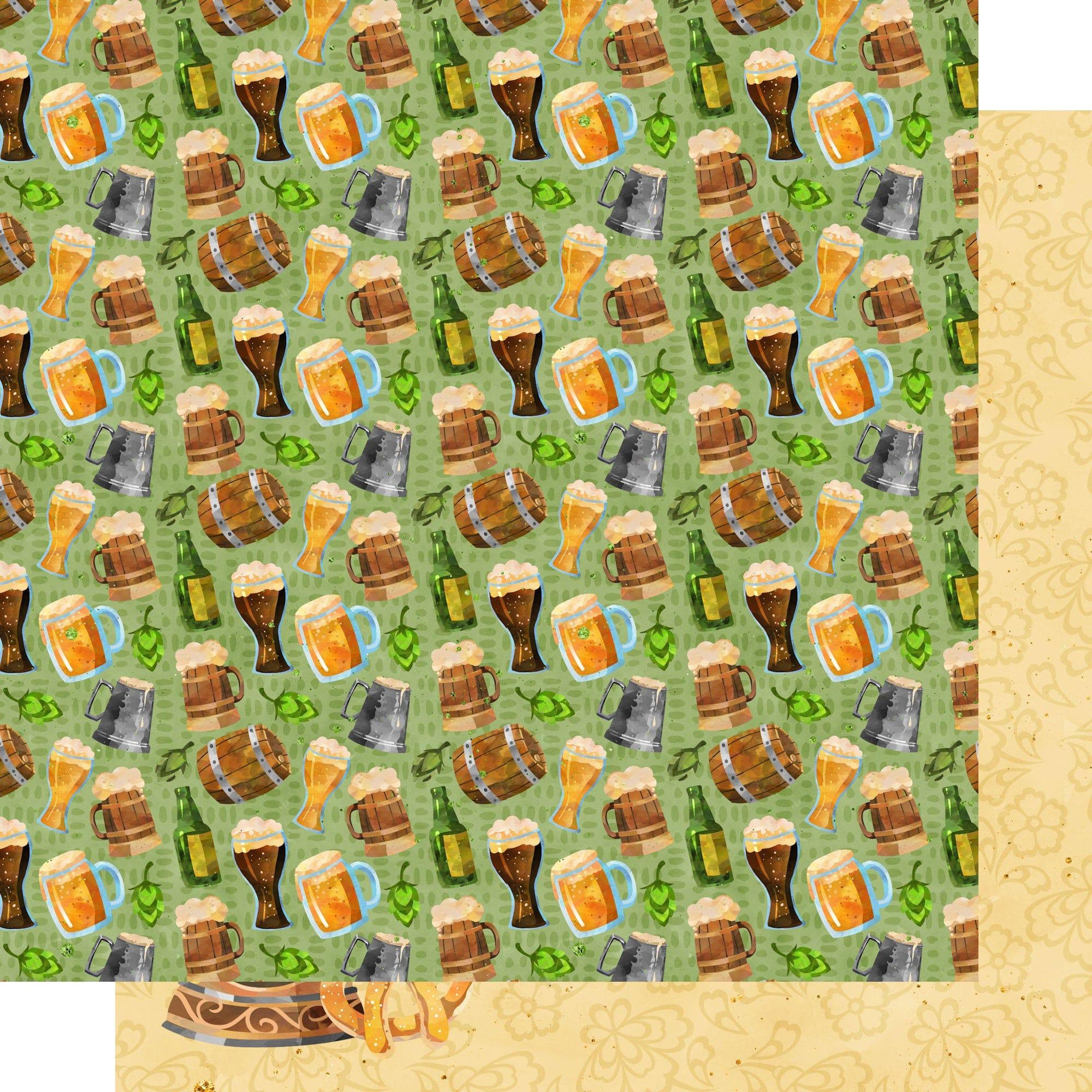 PhantasiaDesign's Oktoberfest Collection Beer Me 12 x 12 Double-Sided Scrapbook Paper by SSC Designs - Scrapbook Supply Companies