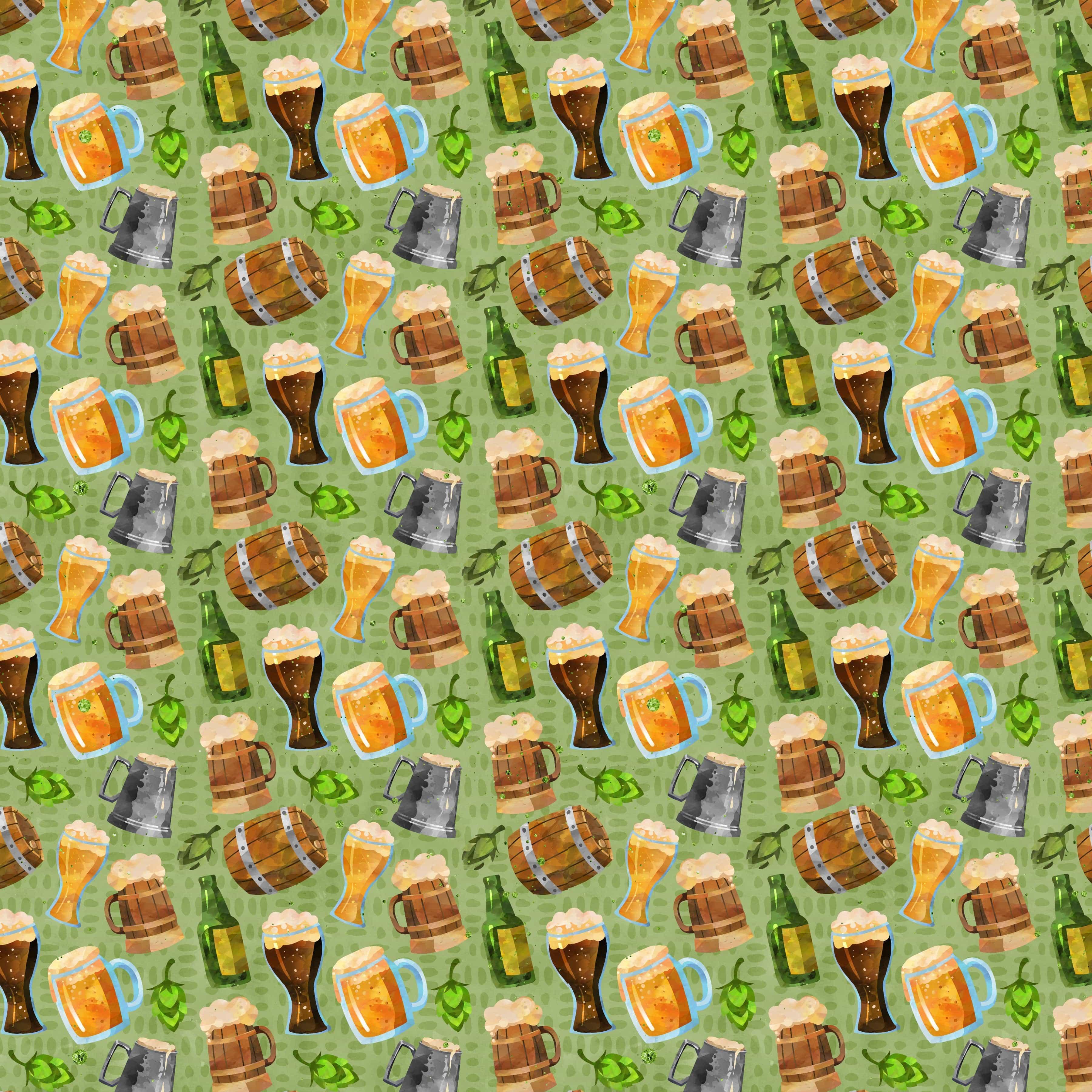  Oktoberfest Collection Beer Me 12 x 12 Double-Sided Scrapbook Paper by SSC Designs - Scrapbook Supply Companies