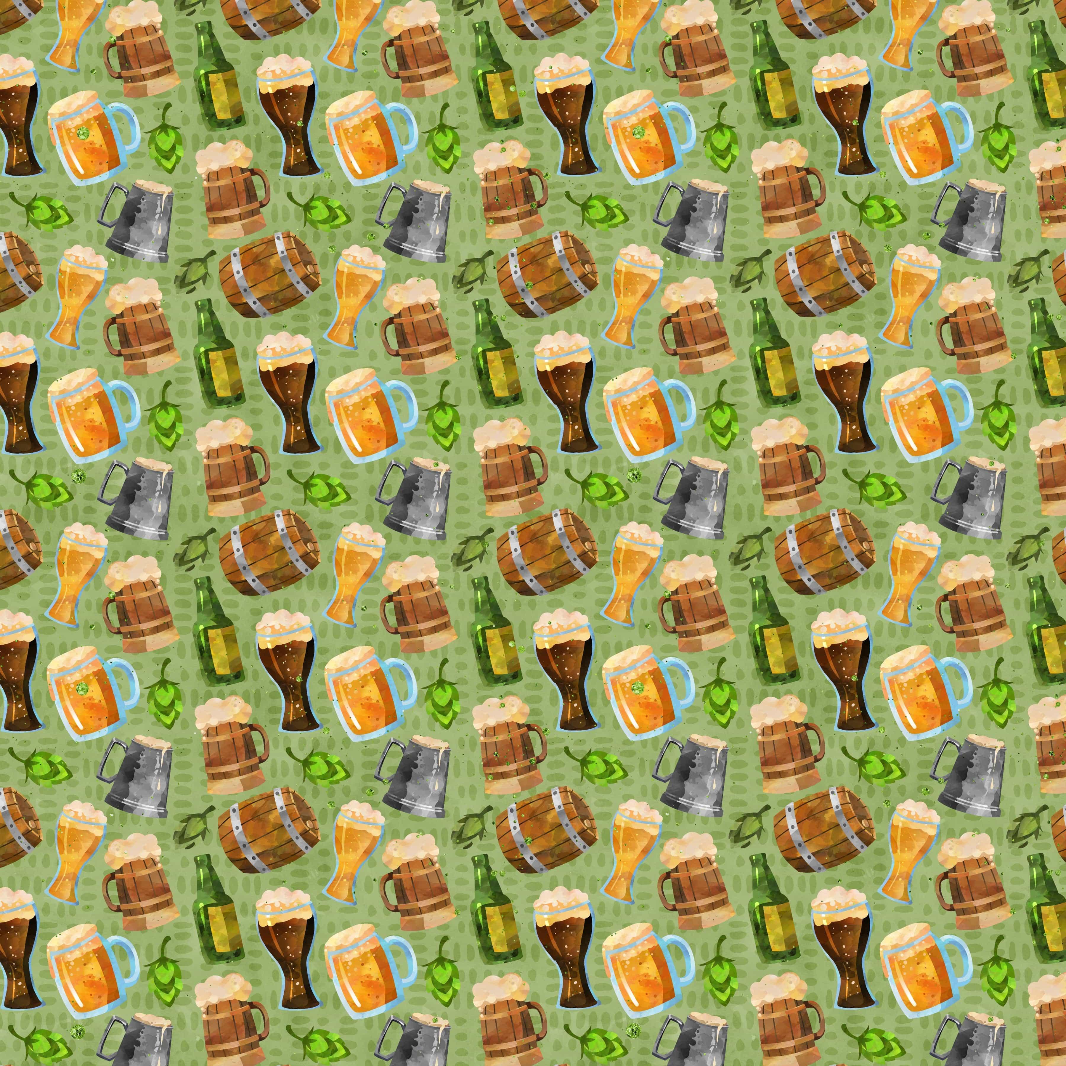 PhantasiaDesign's Oktoberfest Collection Beer Me 12 x 12 Double-Sided Scrapbook Paper by SSC Designs - Scrapbook Supply Companies