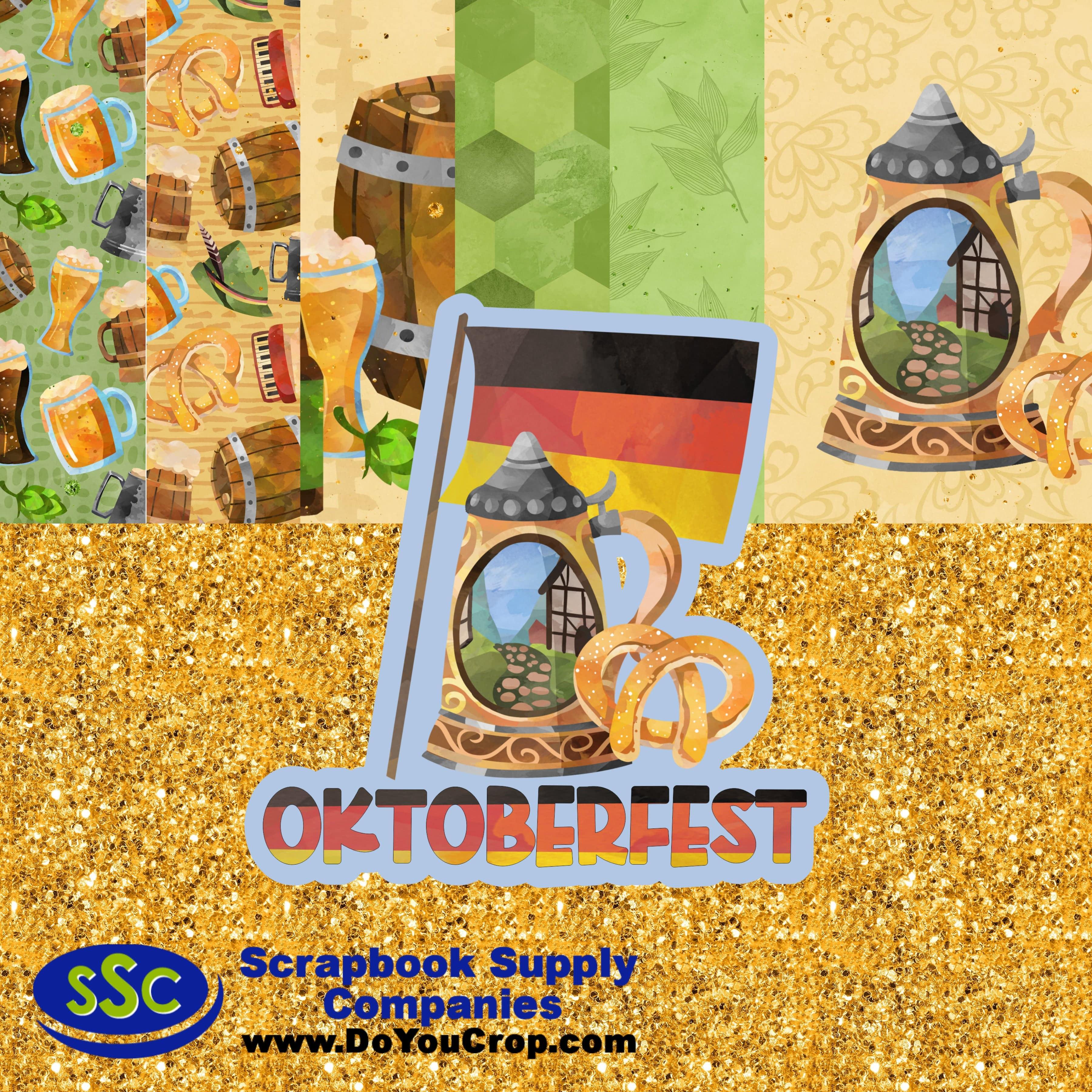 Oktoberfest 12 x 12 Scrapbook Paper & Embellishment Kit by SSC Designs