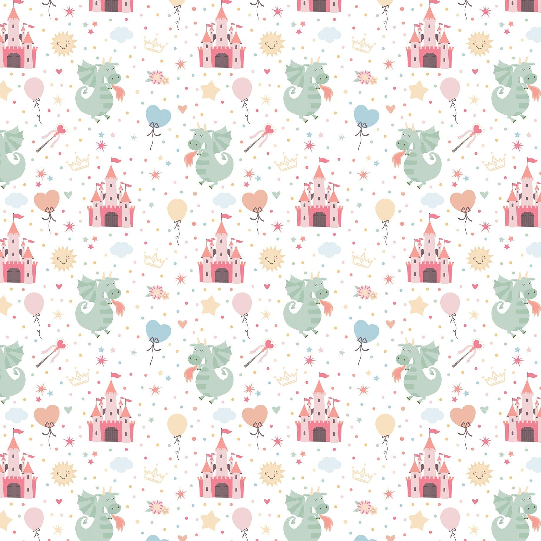 Our Little Princess Collection Kingdom 12 x 12 Double-Sided Scrapbook Paper by Echo Park Paper - Scrapbook Supply Companies